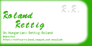 roland rettig business card